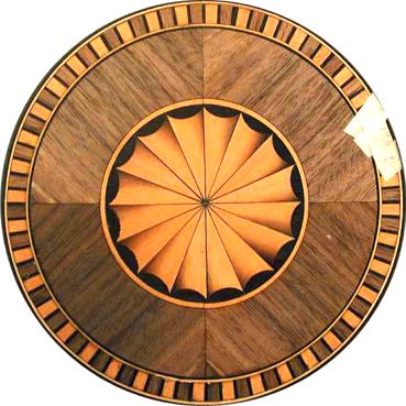 Circular or Round Marquetry Fan Inlay