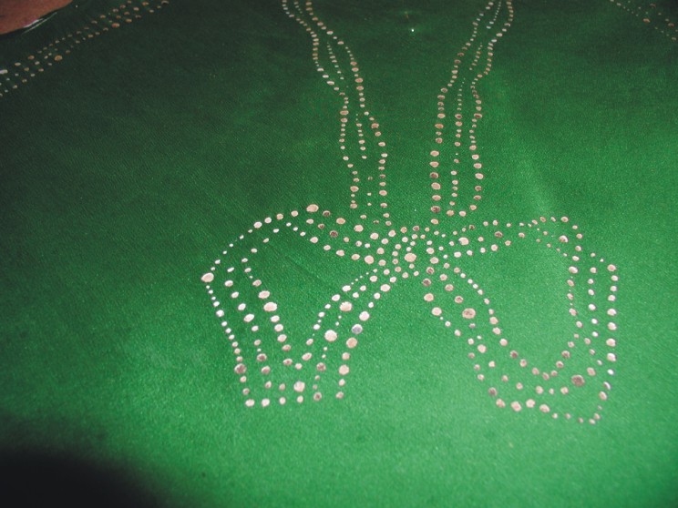 Laser Etching for green dress